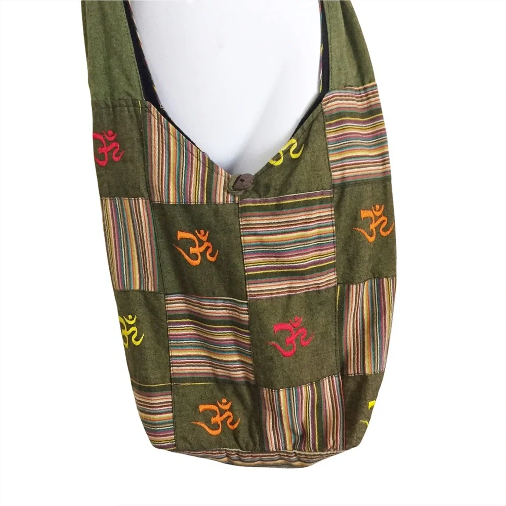 Roots of Tibet Fabric Crossbody Sling Bag